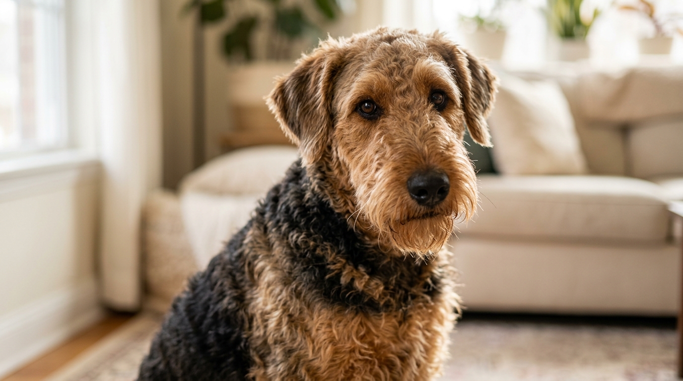 Airedoodle dog
