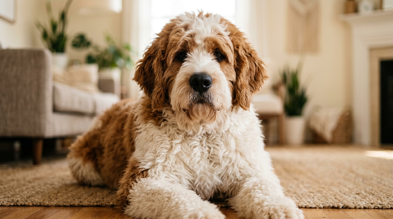 Saint Berdoodle dog